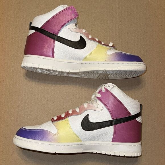 New Nike Dunk High Multi Color Women’s Sneakers FD0802-100 - Picture 3 of 6